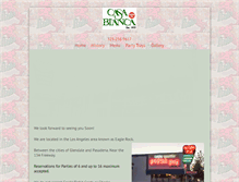 Tablet Screenshot of casabiancapizza.com